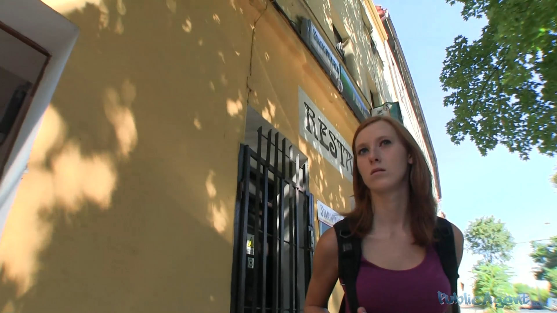 PublicAgent - Linda - Fake College Inspector Gets Redhead to Pay with Blowjob